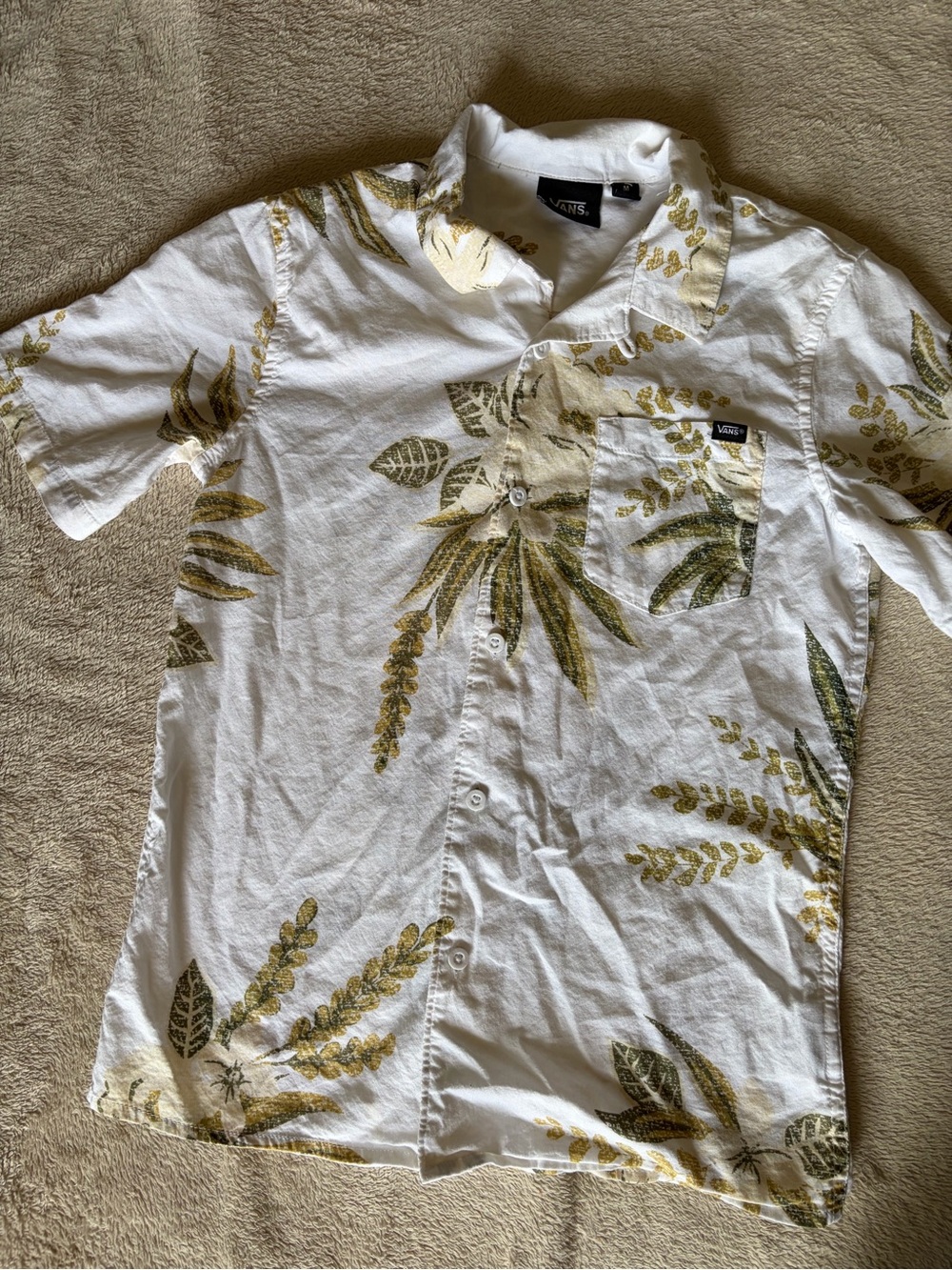 Boys Vans size Medium button down shirt